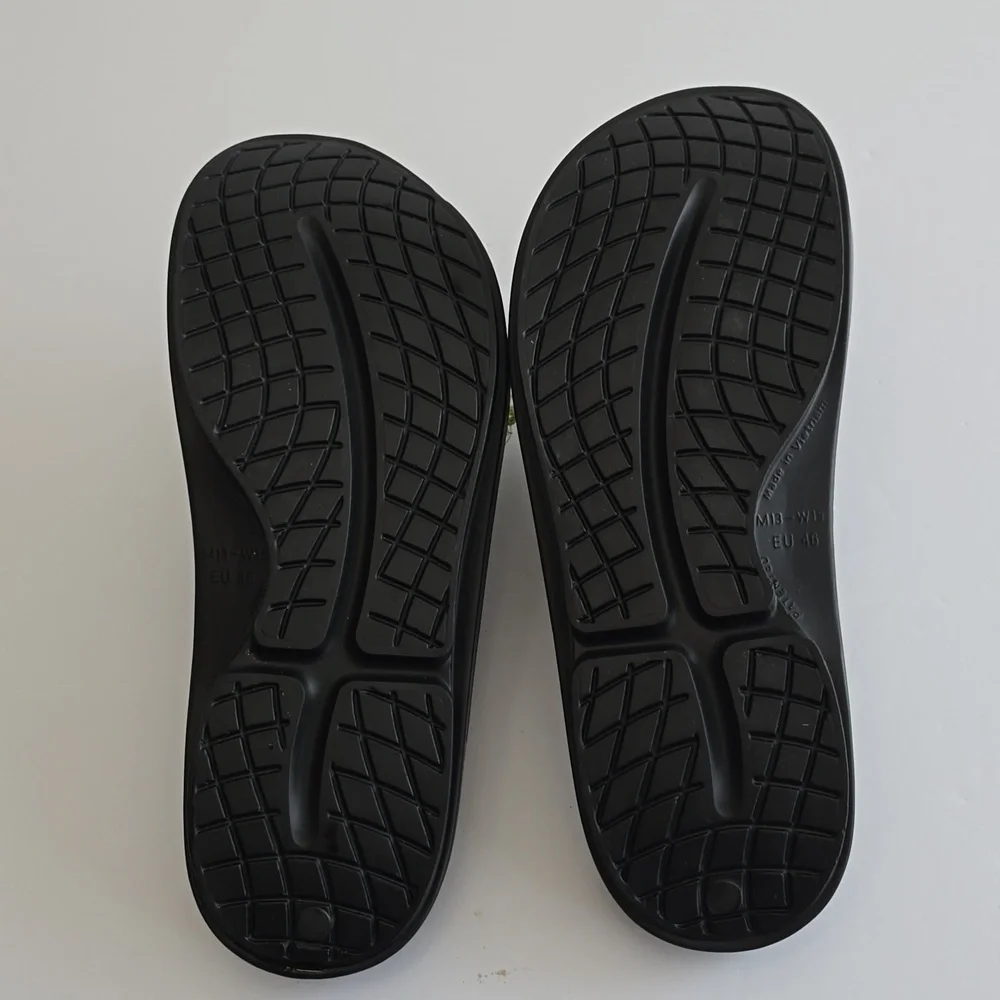 NWT OOFOS Oofoam Ooahh Slide Sandal Unisex Black Size Men 13 Women 15